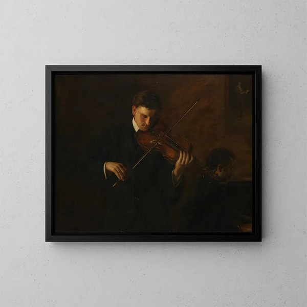 Muziek - Thomas Eakins — ingelijst kunstwerk aan de muur