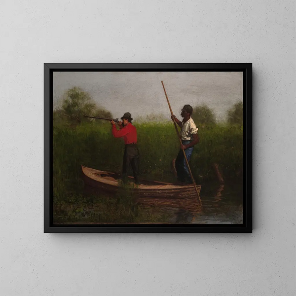 Treinvervoer op de Delaware - Thomas Eakins — ingelijst kunstwerk aan de muur