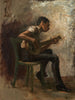 Studie voor De Dansles De Banjo Speler - Thomas Eakins — weergave van het kunstwerk
