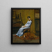 De vrouw van de kunstenaar en haar setter-hond - Thomas Eakins — ingelijst kunstwerk aan de muur