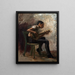 De banjospeler - Thomas Eakins — ingelijst kunstwerk aan de muur