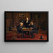 De schaakspelers - Thomas Eakins — ingelijst kunstwerk aan de muur