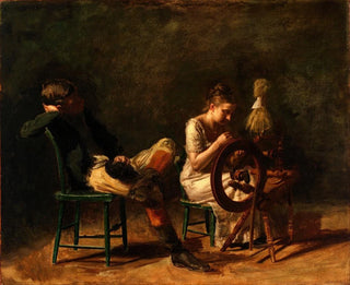 La Courtoisie - Thomas Eakins — weergave van het kunstwerk