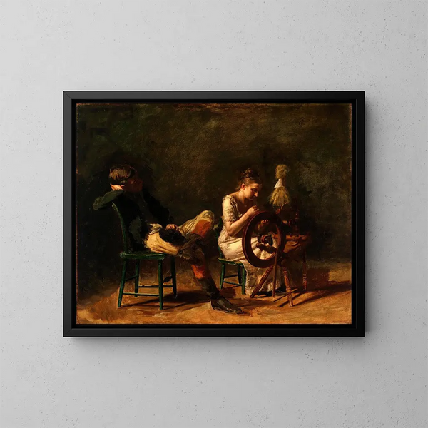 La Courtoisie - Thomas Eakins — ingelijst kunstwerk aan de muur