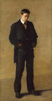 Le penseur Portrait de Louis N Kenton - Thomas Eakins — weergave van het kunstwerk