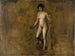 Het model van William Rush - Thomas Eakins — weergave van het kunstwerk