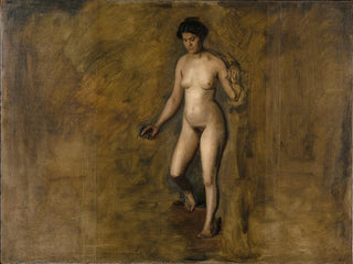 Het model van William Rush - Thomas Eakins — weergave van het kunstwerk