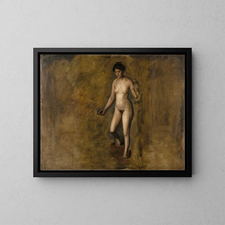 Het model van William Rush - Thomas Eakins — ingelijst kunstwerk aan de muur