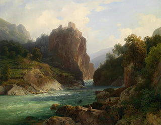 Thomas Ender - Blick auf die Zenoburg bei Meran.webp