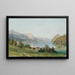 Le Grundlsee en Styrie - Thomas Ender — ingelijst kunstwerk aan de muur