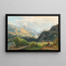 Gasteinertal met uitzicht op de waterval in Bad Gastein - Thomas Ender — ingelijst kunstwerk aan de muur