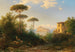 Ischia met uitzicht op het Aragonese kasteel - Thomas Ender — weergave van het kunstwerk