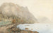 van het Motief van de Attersee met de Höllengebirge en figuren in staffage - Thomas Ender — weergave van het kunstwerk