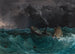 De keizerlijke en koninklijke stoomboot Marianna in een storm op de Zwarte Zee - Thomas Ender — weergave van het kunstwerk