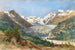Le glacier Morteratsch dans les Grisons avec la chaîne de la Bernina - Thomas Ender — weergave van het kunstwerk