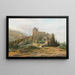 Château de Trostburg dans la vallée de l'Isarco, Tyrol du Sud - Thomas Ender — ingelijst kunstwerk aan de muur