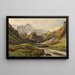 Cascade in de Alpen van de Kaprun-vallei - Thomas Ender — ingelijst kunstwerk aan de muur