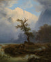 Jacht op eenden op een herfstmorgen aan de Königssee door Thomas Fearnley — weergave van het kunstwerk