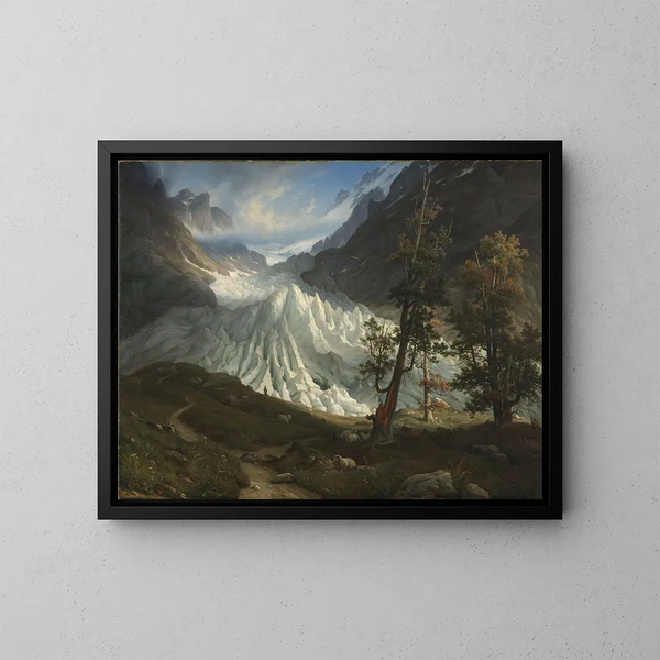Le glacier de Grindelwald - Thomas Fearnley — ingelijst kunstwerk aan de muur
