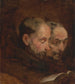 van een schilderij dat traditioneel wordt toegeschreven aan Van Dyck, met twee monniken die lezen - Thomas Gainsborough — weergave van het kunstwerk