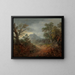 Een bebost landschap met ezels en personages op een pad - Thomas Gainsborough — ingelijst kunstwerk aan de muur
