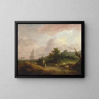 Thomas Gainsborough - Coastal Landscape with a Shepherd and His Flock.webp