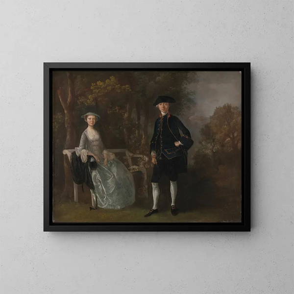van Lady Lloyd en haar zoon Richard Savage Lloyd van Hintlesham Hall, Suffolk - Thomas Gainsborough — ingelijst kunstwerk aan de muur