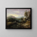 Landschap met berg en brug - Thomas Gainsborough — ingelijst kunstwerk aan de muur