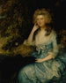 Mme William Tennant en Mary Wylde zittend in een landschap - Thomas Gainsborough — weergave van het kunstwerk