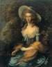 Portret van Mevrouw Evans - Thomas Gainsborough — weergave van het kunstwerk