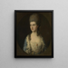 Portret van een jonge vrouw genaamd Miss Sparrow - Thomas Gainsborough — ingelijst kunstwerk aan de muur