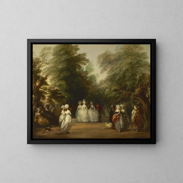 Le Mall in het park St James - Thomas Gainsborough — ingelijst kunstwerk aan de muur