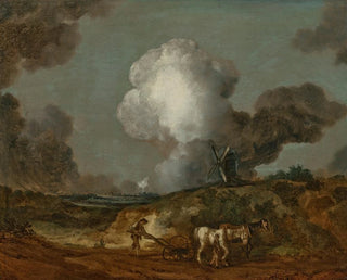 De ploeg van Suffolk - Thomas Gainsborough — weergave van het kunstwerk