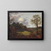 Boslandschap met een cottage en een herder - Thomas Gainsborough — ingelijst kunstwerk aan de muur