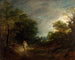Boslandschap met een houthakker - Thomas Gainsborough — weergave van het kunstwerk