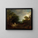Boslandschap met een houthakker - Thomas Gainsborough — ingelijst kunstwerk aan de muur