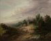 Bosrijk landschap op hoogte - Thomas Gainsborough — weergave van het kunstwerk