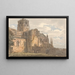 van de Kathedraal van Carlisle Cumberland vanaf het zuidwesten - Thomas Girtin — ingelijst kunstwerk aan de muur