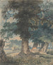 Hert in het Windsor Forest - Thomas Girtin — weergave van het kunstwerk