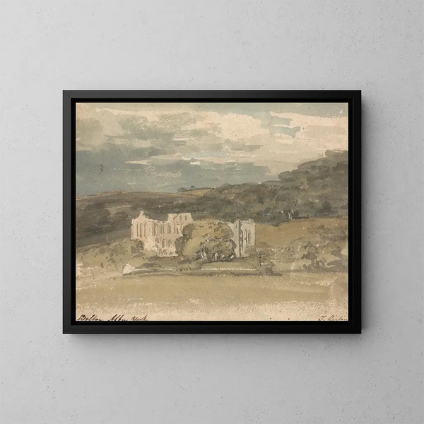 Abdij van Rievaulx, Yorkshire - Thomas Girtin — ingelijst kunstwerk aan de muur
