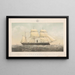 van het stoomschip Cuirassé Independencia gebouwd voor de Peruaanse marine - Thomas Goldsworth Dutton — ingelijst kunstwerk aan de muur