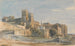 La cathédrale et le palais des papes Avignon - Thomas Hartley Cromek — weergave van het kunstwerk