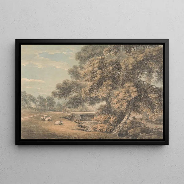 Thomas Hearne - The Trees and River in the Park at Coleorton Hall Leicestershire.webp