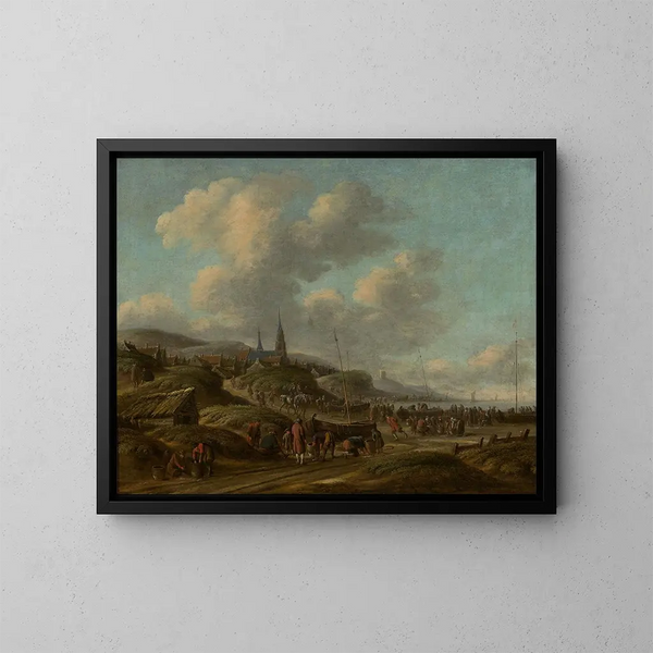 Côte à Scheveningen - Thomas Heeremans — ingelijst kunstwerk aan de muur