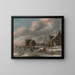 Patineurs en winter - Thomas Heeremans — ingelijst kunstwerk aan de muur