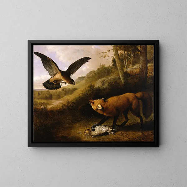 Spelwedstrijd - Thomas Hewes Hinckley — ingelijst kunstwerk aan de muur