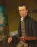 Edward Hicks die het vredige koninkrijk schildert - Thomas Hicks — weergave van het kunstwerk
