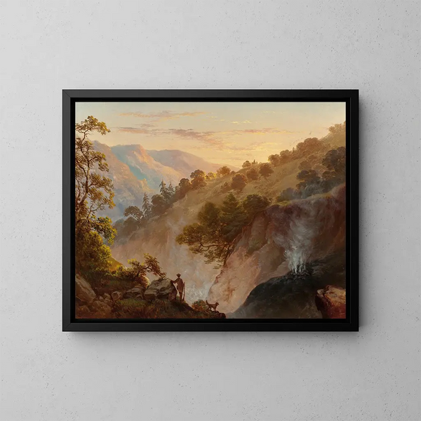De geisers van Sonoma, Californië - Thomas Hill — ingelijst kunstwerk aan de muur