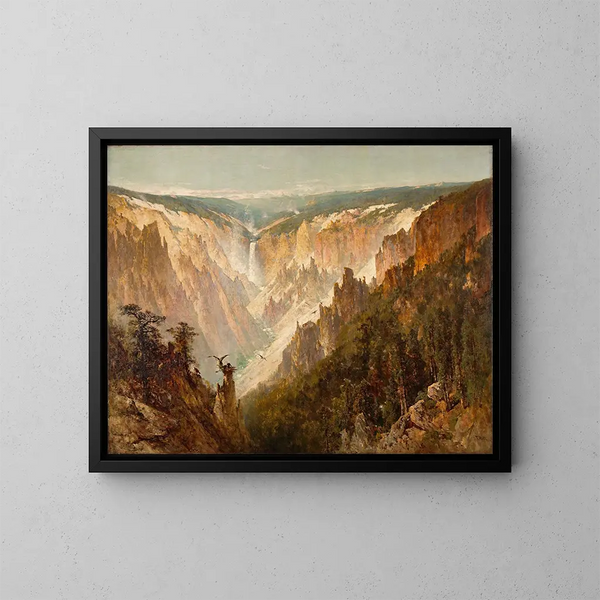 Le Grand Canyon de Yellowstone - Thomas Hill — ingelijst kunstwerk aan de muur
