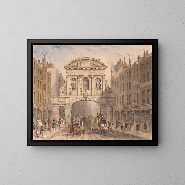 Temple Bar - Thomas Hosmer Shepherd — ingelijst kunstwerk aan de muur